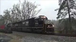 NS 056 WECX 800 Schnabel Railcar in Waynesboro, GA 3/22/15