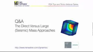 Random Vibration Analysis Direct vs Large Mass