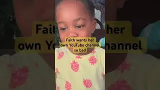 Faith wants a YouTube channel. She stay recording herself #toddlers #brownskingirl #toddlerlife