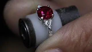 We Make a Round Cut Ruby Ring for a Customer | LUO Jewelry