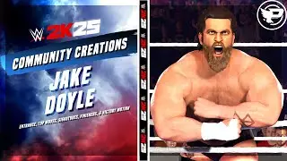 WWE 2K25: Выход Джейка Дойла на ринг, лучшие приемы, фирменные приемы, завершающие приемы и анима...