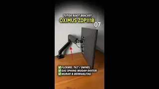 07 | Oximus ZDP1118 | cara rakit bracket monitor arm gas spring