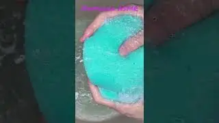 ASMR New sponge and soap foam. #shorts