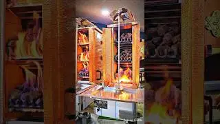 Copper Shawarma Doner Machines Made by Arican Grills Lava Stone