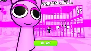ESCAPE The PINKy PINK SPRUNKI PRISON in Roblox! 💖 (Scary Cute Monster)#roblox