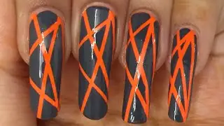 Неоновый лазерный нейл-арт | Базовый урок по нейл-арту
