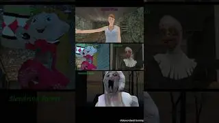 Scary Doll Vs Evil Nun Vs Crazy Wife Vs Slendrina Forest | Jumpscary Battle #shorts #gaming #ytshots