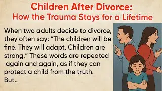 Children After Divorce: How the Trauma Stays for a Lifetime | Learn English Through Story