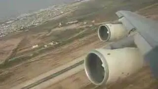 PIA Boeing 747 takeoff from Karachi
