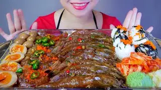 ASMR T&Ocirc;M NG&Acirc;M TƯƠNG   Raw shrimp soaked in soy sauce | LINH-ASMR