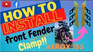 HOW TO INSTALL FENDER CLAMPS | FRONT FENDER | AEROX 155 | MOTOVLOG #2