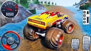 Offroad Monster Truck Driving Simulator - Impossible Monster Truck Stunts Game - Android Gameplay