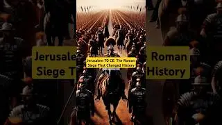 Jerusalem 70 CE: The Roman Siege That Changed History | Ancient World