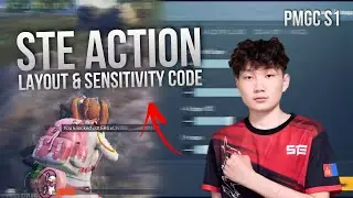 STE ACTION LAYOUT & SENSITIVITY CODE (BACKUP CODE) PMGC S1 | PUBG MOBILE