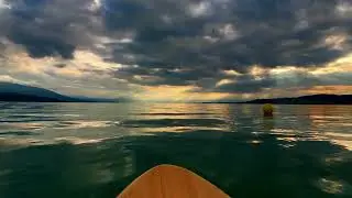 Summer time in Switzerland: Chasing the Sunrise on a Paddleboard #switzerland #SUP #standuppaddle