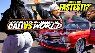 CALI VS WORLD : THE MOVIE | Donkzilla , Donkmaster , 2FLY | West Coast Big Rim Shootout & Car Show