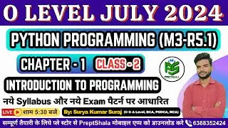 Day-2 || Python Programming (M1-R5.1) O Level || Python Programming M1-R5 For O Level || PreptShala