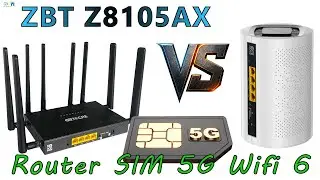 ZBT Z8105AX-M2 ROUTER SIM 5G &iexcl;&iexcl;&iexcl; comparamos !!! BLANCO o NEGRO Tarjeta SIM 5G, Wifi 6, Gigabit LAN