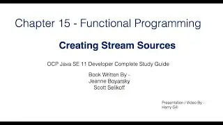 Functional Programming Part 8 -  Creating Streams - JavaCertification 11 Certification