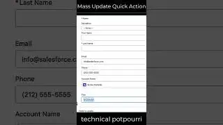 #Salesforce #Summer23 | #Mass #Update #QuickAction from #RelatedList @TechnicalPotpourri #ytshorts