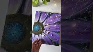 Sunflower Painting on Canvas | Easy Acrylic Painting #shortvideo #kalakarnetra #shortviral #artist