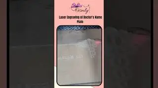 Laser Engraved Doctor's Name Plate.. #osmly #laserengraving #businessji #doctor #doctornameplate