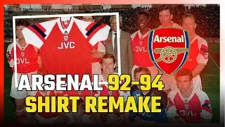 Arsenal 92-94 Home Shirt: ICONIC Kit Remake! 🔴👑