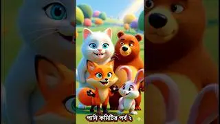 Funny Animal Cartoon Song 😂 | Cat Fox Bear Rabbit Comedy cartoon |#funny #kidscartoon #comedy