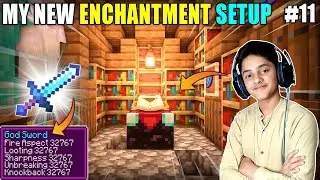 I MADE AN ENCHANTMENT SETUP IN MINECRAFT HARDCORE | GAMEPLAY#11 | HS GAMING
