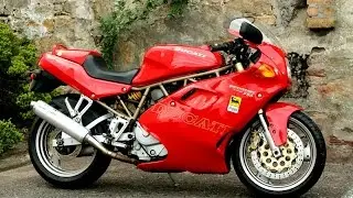 Ducati Super Sport 750 exhaust sound and acceleration compilation