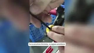 Furca amortizor bicicleta, cu reglare amortizare
