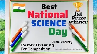 National Science Day Poster Drawing easy| How to Draw National Science Day Poster| Science Day