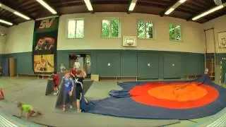 Mattenaufbau der Karower Ringer