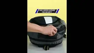 Blubags Bags 36 liters Black Laptop, School,College Backpack & Square Black Analogue Watch