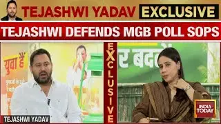 Tejashwi Counters 'Jungle Raj' Fear: 'Even My Shadow Won't Be Spared If It Does Wrong' |India Today