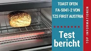 ᐅ Unboxing- und Test-Video des 10-Liter-Infrarot-Toast-Backofens „FA-5041-2“ TZS First Austria ☑