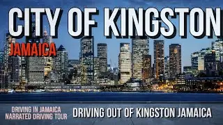 Driving out of City of Kingston Jamaica