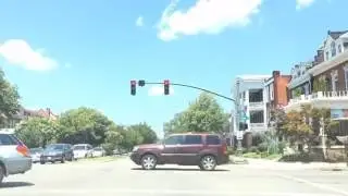 Drive Through Richmond VA Carytown and Blvd to Broad St