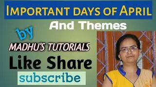 Important Days Of April 2020 With Themes