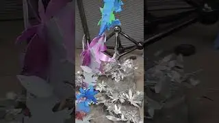 Painting a 7-foot-tall aluminum leaf sculpture continues - Kevin Caron