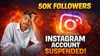 50k Insta account deleted 😱😱 #instagram 