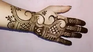 Mehndi tutorial🥰✨simple and easy trick mehndi design❤️✨#like& subscribe this channel for more videos
