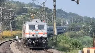(20 in 1) High speed trains at kamshet | Deccan Queen + Indrayani Exp + Duranto Exp & Many More 