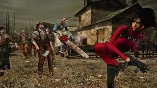 Por esto RE4R Ada Wong es la mercenaria MÁS RÁPIDA - RE4 The Mercenaries Pueblo