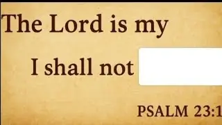 Fill in the missing word. .. .Bible Verse puzzle.
