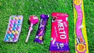 ASMR Most Popular Candys / some lots of colorful rainbow lollipop candy / unpacking chocolate eat🌈🍭🍫