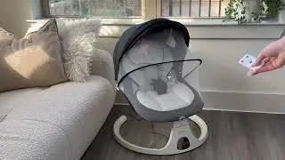 Electric Baby Swings for Infants to Toddler Baby Swing with 5-Speed 3-Seat Positions #amazonproducts
