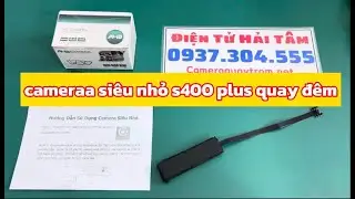 Camera Si&ecirc;u Nhỏ S400 Plus Quay Đ&ecirc;m R&otilde; N&eacute;t, Kết Nối Xem Từ Xa Qua Điện Thoại