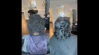 How to: SILK PRESS/ BLOW OUT on fine thin natural hair