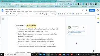 Interactive Google Doc Using Comments
